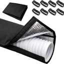 Portable AC Hose Insulation Sleeve, Portable Air Conditioner Hose Cover Wrap,Fits for 5" & 5.9" Diameter Exhaust Hose,Insulated Hoses Duct Vent Cover, Easy to Install with 8 Adjustable Straps