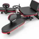 Rigel Leg Stretcher, 220LBS Leg Stretch Machine, Heavy Duty Steel Frame Equipment Splits Machine, Leg Stretching Training Machine for Home Gym Split Machine Training Fitness
