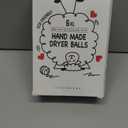 Calindiana 100% Organic Premium New Zealand Wool Dryer Balls Laundry Reusable Fabric Softener, Cute Dryer Sheets Alternative, Anti Static XL Size 6 Pack, Yellow Chick