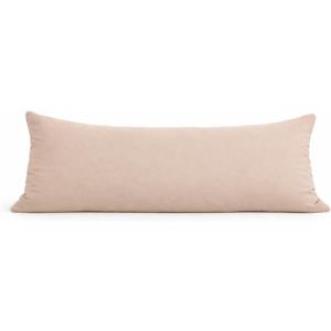 EVOLIVE Body Pillow Cover 21"x54", Ultra Soft Microfiber Pillowcase with Hidden Zipper, Breathable, Machine Washable, for Side Sleepers, Cover Only (21"x54" Body Pillow Cover, Latte)