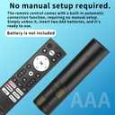 2PCS Replacement Remote Control for Hisense Smart Google TVfor UHD 4K ULED Google TVs,for Mini-LED ULED 4K TV Series