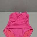 RELLECIGA Women's Tummy Control One Piece Swimsuit Bandeau Strapless Bathing Suits Size L