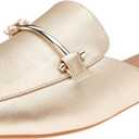Amazon Essentials Women's Slip On Buckle Mule, Backless (8, Gold)