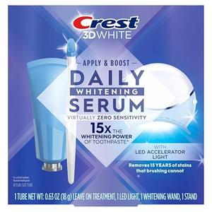 Crest Whitening Emulsions Leaveon Teeth Whitening Gel Kit With LED Accelerator Light, 0.63 Oz