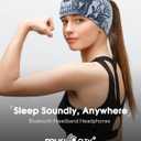 MUSICOZY Sleep Headphones Bluetooth Headband, Wireless Sleeping Headphones Music Sport Headbands, Long Time Play Sleeping Headsets Built-in Thin Speakers, Skulls Design for Sleeping Yoga