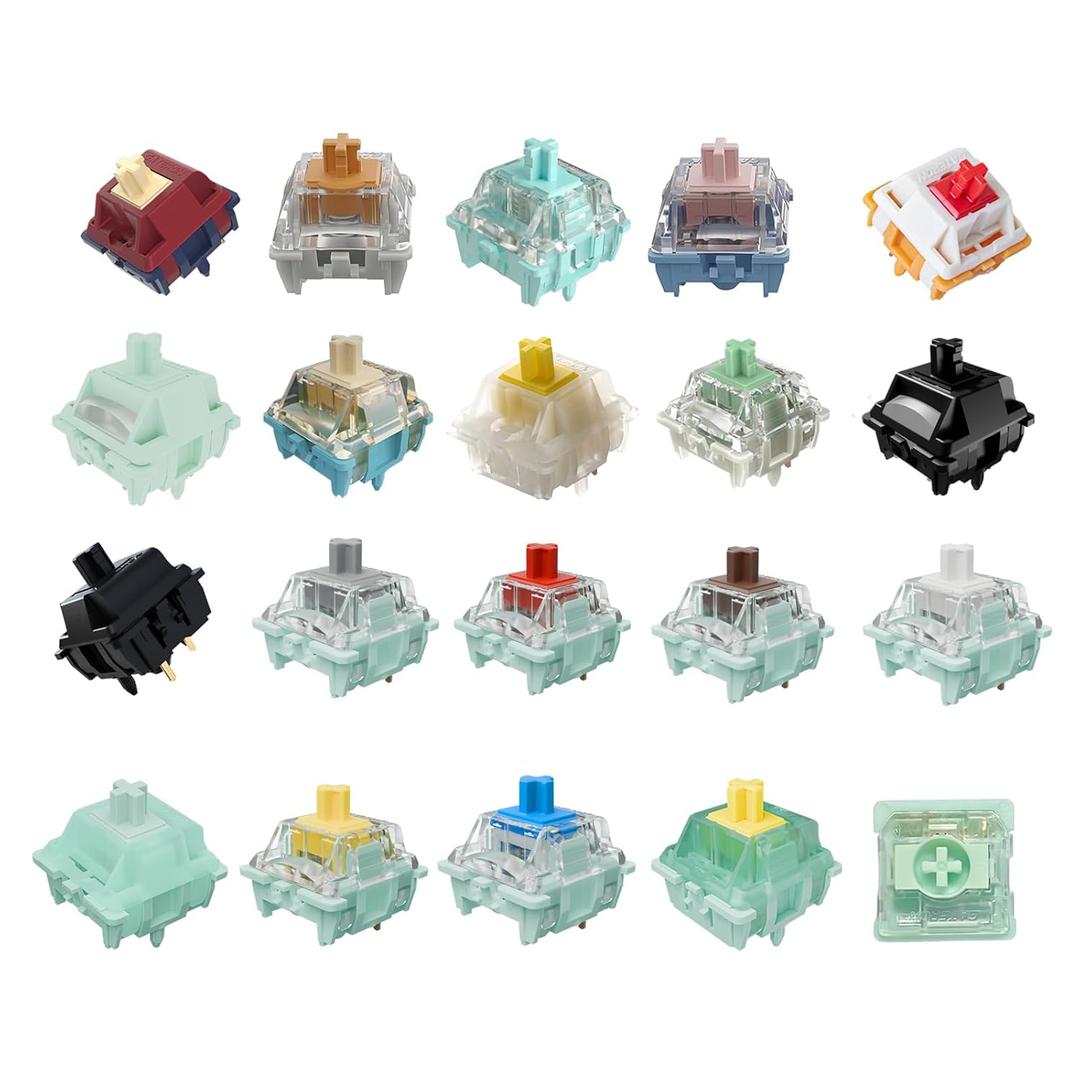Gateron Series New and Classic Mechanical Keyboard Switches Sample Pack 20pcs