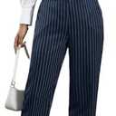 SOLY HUX Women's 2 Piece Outfits V Neck Button Down Sleeveless Blazer Vest and Pants Work Office Set S