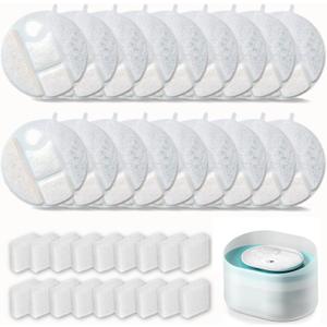 18 Pack Dog Water Fountain Replacement Filters for Petlibro Capsule Dog Fountain PLWF008,Dog Water Fountain Filter with Replacement Pre-Filter Pump Sponges. (18)