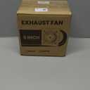 HG Power 6 Inch Exhaust Fan, 308CFM Wall Exhaust Fan for Kitchen, Metal Extractor Fan for Attic, Garage, Window Ventilation, HVAC System (White)