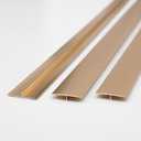Gaahing Aluminum T Molding Floor Transition Strip, T Moulding for Laminate Flooring Planks, Vinyl Floor Transition, Rubber Transition (3Pcs x 2.9ft x 1.6in, Matte Gold)