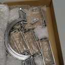 4 Pcs 6 Inch B Vent Wall Strap Round Gas Vent Pipe Strap Rigid Split Ring Hanger