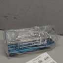 SWTYMIKI Sponge Holder for Kitchen Sink - Sink Caddy with Brush Holder Self-draining Sponge Caddy Organizer with Divider Stainless Steel Kitchen Accessories Storage for Countertop, Silver