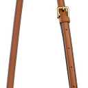 Allzedream Leather Purse Strap Replacement Crossbody Handbag Long Adjustable, Brown, M