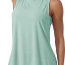 MAGCOMSEN Women's Loose Fit Quick Dry Lightweight Athletic Tank Top (Green, S)
