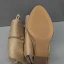 Ermonn Women's Faux Suede Knee High Side Zipper Chunky Heel Stretch Winter Boots (8.5, Beige)