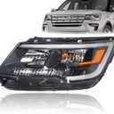 munirater Headlamp Headlight Assembly Replacement for Explorer 2016 2017 2018 with DRL Left Side FB5Z13008AD