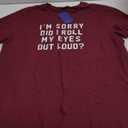 LOOKFACE Women I'm Sorry Did I Roll Summer Graphic Cute Tee Shirts, XXL