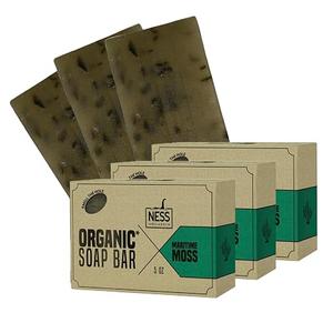 Ness Mens Soap Bar - Maritime Moss Scent, Natural Soap For Men With Organic Ingredients, Mens Bar Soap With Essential Oils, Moisturizing Bar Soap For Men, Handmade In The USA, Cruelty Free, Vegan