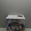Chefman Slow Cooker 7 Quart, Large Family Size Slow Cooker with Low, High & Warm Settings, Removable Ceramic Crock, Tempered Glass Lid, Dishwasher-Safe for Easy Cleanup, Stainless Steel