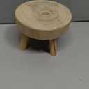 5.5IN Small Solid Wood Garden Plant Pot Riser Display Stands Flower Pot Holder Indoor Round Plant Stand for Indoor Outdoor Patio Garden(Mini Models)
