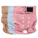 Wegreeco Dog Diapers Female (3 Pack), Highly Absorbent Puppy Doggie Dog Diapers for Female Dogs Period, Washable Doggy in Heat, Size (Medium)