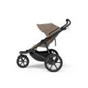 Thule Urban Glide 3 Single Child All-Terrain Stroller, Full-Suspension System, Air-Filled Tires, Upright seat with Adjustable Recline and Built-in legrest, Magnetic Buckle, Single, Tint taupe