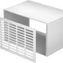PTAC Wall Sleeve 26”L x 15" W, Laser-Cut 55 Air Vents & Exterior Grille
