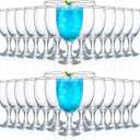 Patelai Set of 30 Water Goblet, 16 oz Clear Drinking Glasses Bulk Dishwasher Safe, Stemmed Water Glass for Juice Wine Beer Tea Sangria Cold Beverages, Reusable Glassware for Home Party Restaurant