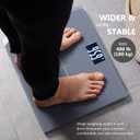 Ultra-Wide NUTRI FIT Bathroom Scale Digital High Accuracy Body Weight Scanner with Easy-to-Read Backlit LCD, 400 Pounds Ultimate Grey