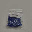 ALWSCI HPLC Pre-Slit 9-425 Screw Thread Vial Blue Caps, 9 mm, Blue PTFE/White Silicone Septa, 100 pcs/pk