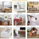 Deep Dream 1.5mm Clear Desk Cover Protector, 1684 Inch Clear Desk Cover, Rectangular Vinyl Desk Pad, PVC Plastic Table Cover for Office, Dresser, Night Stand, Computer & Writing Desk Tabletop