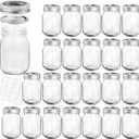 KAMOTA Mason Jars 12 oz With Regular Lids and Bands, Ideal for Jam, Honey, Wedding Favors, Shower Favors, DIY Spice Jars, 22 PACK