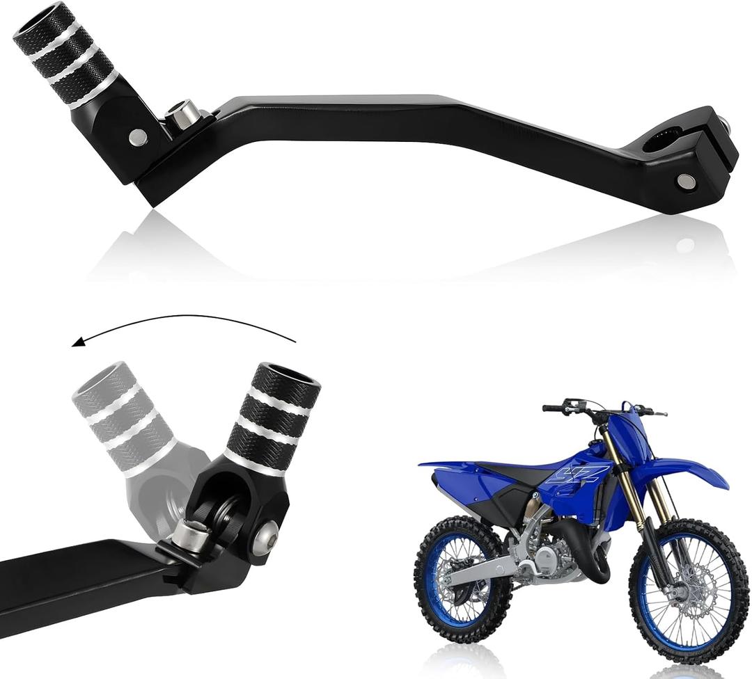 Motorcycle Gear Shifter Shift Lever Folding Tip CNC for YZ125 YZ85 02-25 YZ250 05-24 YZ65 18-24 YZ125X 17-23 YZ250X 16-23 YZ125G YZ250G 16 TTR 230 25-09 Hawk 250 Dirt Pit Bike, Black