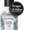 Poo-Pourri Before-You-Go Toilet Spray, Fresh Air, 4 Fl Oz, Up to 200 Uses, Bathroom Odor Deodorizer , Plant-Based with Essential Oils, for Home or Work, Jasmine, Fresh Air and Mint Scent