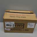 Farmhouse Pendant Light for Kitchen Island, HWH Oil-Rubbed Bronze Finish Pendant Light, Single 1-Light Hanging Light Fixture, Bell-Shaped Fluted Clear Glass, 5HZG106MIL-L ORB