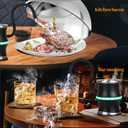 Electric Whiskey Smoker Kit,Rechargeable Cocktail Smoker Kit with 3 Light Modes,Bourbon Smoker Kit,4Wood Chips,Birthday/Christmas Gifts for Men,Dad,Husband