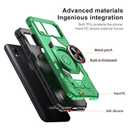 Ailiber Phone Case for AT&T Motivate 4 with Screen Protector, Cricket Icon 5 Case with Kickstand, for Magnetic Car Mount, Heavy Duty, Shockproof Protective Phone Cover for ATT Motivate 4-Green