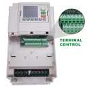 AC 220V/15KW 20HP Variable Frequency Drive,55A VFD Inverter Single Phase to 3 Phase Converter,Used on 15HP(11kW) 42Amps 200-230V 3-Phase Motor