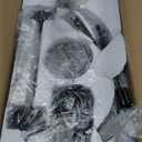 VANZARLA 9Light Black Chandelier for Entryway, Modern Farmhouse Dining Room Light Fixture, Industrial Candle Pendant Light for Foyer Stairway Living Room