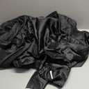 Bedsure Black Satin Sheets Full Size - 4 Piece Silky Bedsheets with 15 Inches Deep Pocket Fitted Bedsheet,1 Flat Sheet, 2 Satin Pillowcases, Good for Hair & Skin (Full, Black)