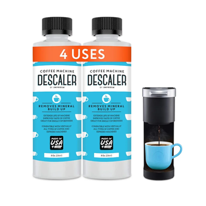 Descaler (2 Pack, 2 Uses Per Bottle) - Made in the USA - Universal Descaling Solution for Keurig, Nespresso, Delonghi and All Single Use Coffee and Espresso Machines