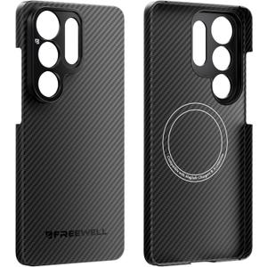 FREEWELL Pro Filmmaker Case for Samsung S26 Ultra Magnetic Filter & 17mm Lens Mount, Kevlar Armor 5 Stronger Than Steel Black