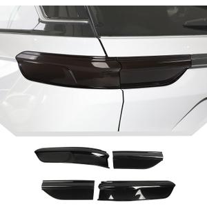 JeCar Smoked Tail Light Cover Trim Guards for 2021-2024 Jeep Grand Cherokee
