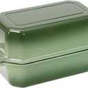 Flavehc Bread Pan Cast Iron Loaf Pan with Lid 9x5 Inch Bread Loaf Pan for Baking Bread Enameled Cast Iron Sourdough Bread Pan