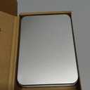 uxcell Metal Tin Box, 4.92" x 3.54" x 1.57" Rectangular Empty Tinplate Containers with Lids, Silver Tone, for Home Organizer, Candles, Gifts, Car Keys, Crafts Storage