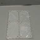 Nirvany 10 Pack Acrylic Magnetic Picture Frames for Fridge, 2.75x3.9 Inch Clear Scalloped Acrylic Photo Holders for Mini & Wallet-Size Pictures (wavy)