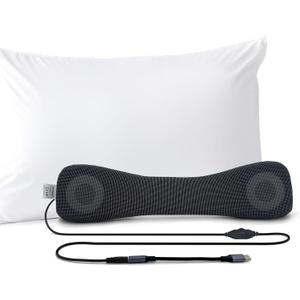 Somnus - Wired Pillow Speaker for Sleeping, USB C & Aux Support, Sleep Headphones, Volume Control, Audio Books and Podcasts, Slumber Music Pillow, for iphone16-15&Samsung.