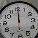 Atomic Wall Clock 10 Inch, Modern Clock Battery Operated Classic Analog Decorative for Kitchen, Living Room, Office, Bedroom, Bathroom (Black)