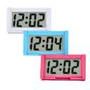 Small Digital Clock，Portable Travel Clock，Classroom Bedroom Bathroom Glass Car Motorcycle Dashboard Mini Clock Battery Operated Self Adhesive (3, White,Blue,red)