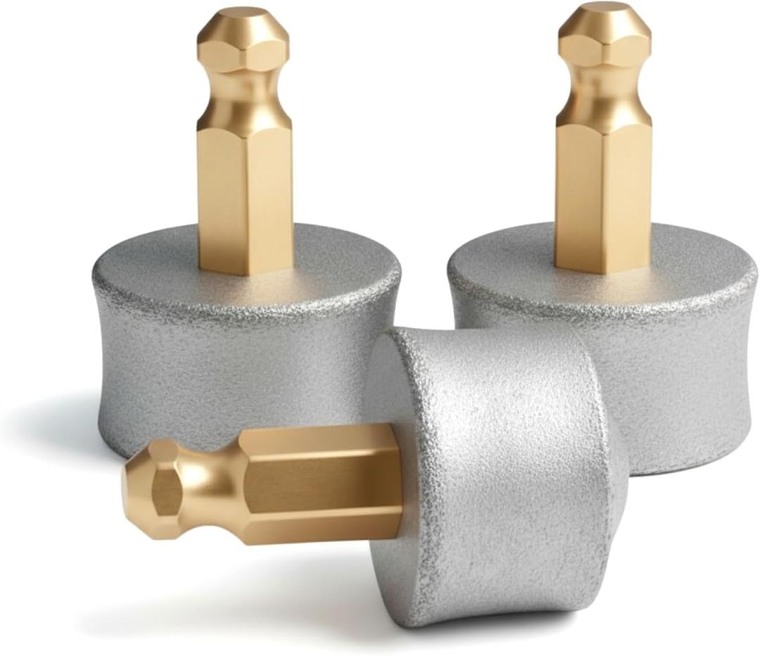 Replacement Drum Grinders Silent Groom Pro Nail Grinder (3 pcs) | Nail Grinder Diamond Tip Replacement, Spare Grinding Head for Electric Pet Nail Grinder, Dog Claw Smoothing Tips